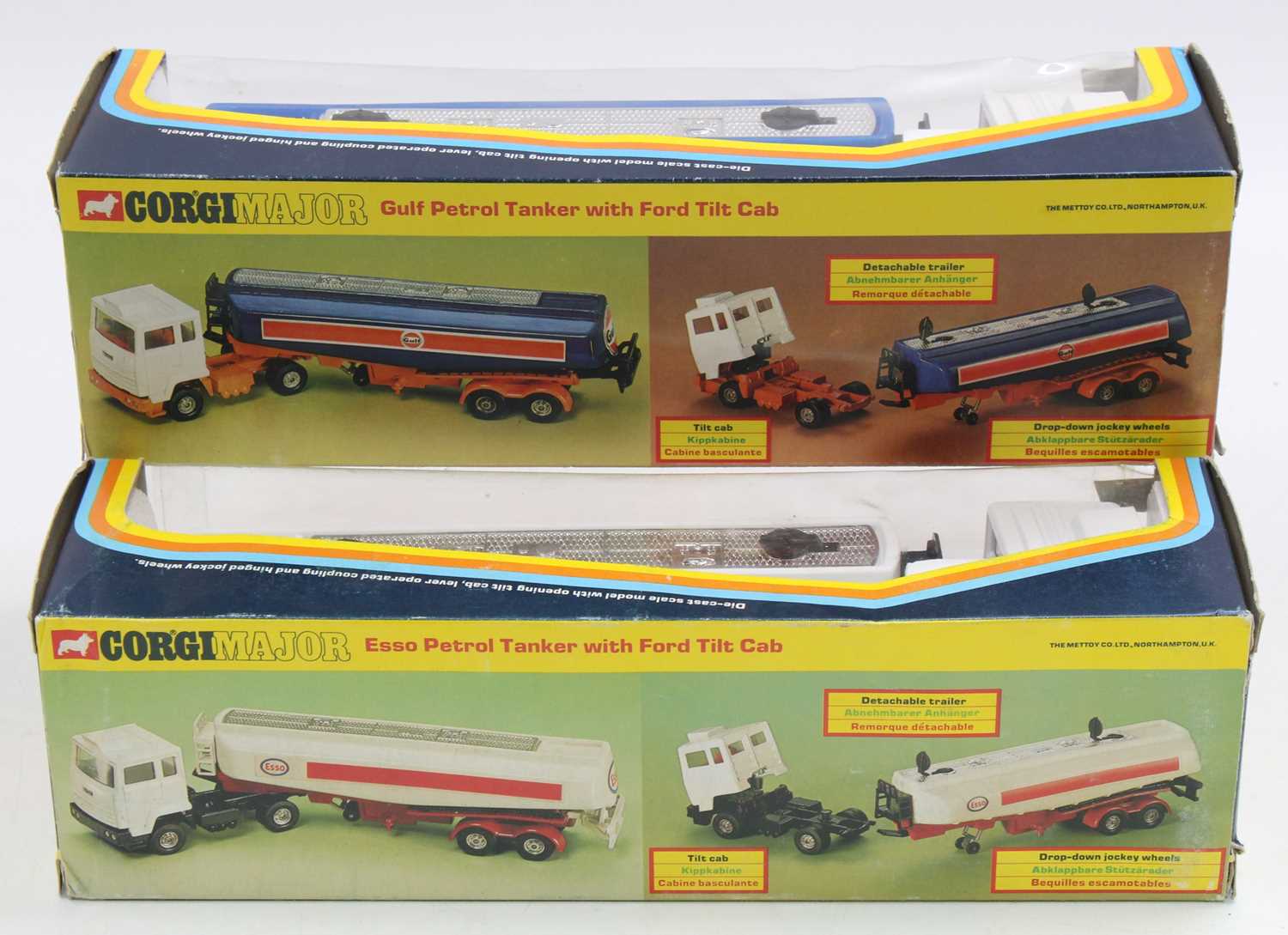 Corgi Major Toys Petrol Tanker group, 2 examples comprising No. 1157 ESSO Petrol Tanker with Ford - Image 2 of 2