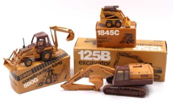A Conrad 1/35 scale Case construction vehicle diecast group, to include a No. 2965 Case 125B
