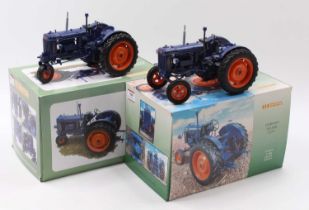 A Universal Hobbies 1/16 scale model tractor group, 2 examples to include a No. UH2638U Fordson