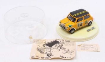 A Guisval 1/23rd scale No. 525 Mini Rallye comprising an orange body, with a black roof &