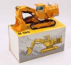 NZG 1/50th scale No.241 model of a Demag H185 Hydraulic Excavator, finished in yellow with Demag