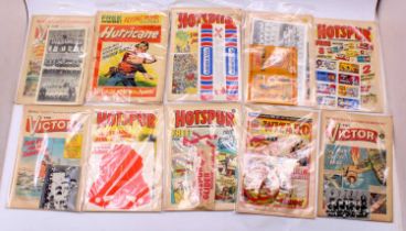 A collection of ten various 1960s and 1970s comics to include Victor, Hotspur, and others, all