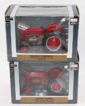 SpecCast 1/16th scale diecast tractor group, 2 examples comprising No. SCT 370 Massey Ferguson 65