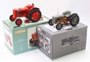 A Universal Hobbies 1/16 scale model tractor group, to include a No. 2986U Ferguson FE35 1956