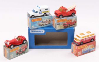 A Matchbox Lesney Superfast Gift Pack containing 4 Superfast models comprising No. 41 Ambulance, No.