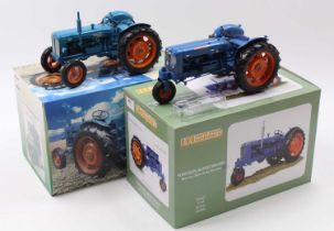 A Universal Hobbies 1/16 scale model tractor group, to include No. UH2640U Fordson Power Major