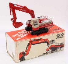 CEF 1/50th scale diecast model of a CEF03 Poclain 1000 Shovel Excavator, finished in red and grey,