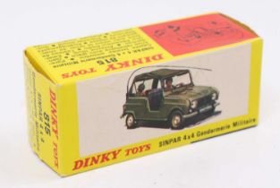 French Dinky, 815 Renault 4 Sinipar Gendarmerie empty box (NM)