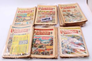 A large collection of mixed Victor comics, ranging from No. 1 through to 383, some issues missing to