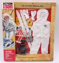 An Action Man Palitoy by Hasbro 2007, Ski Patrol outfit set housed on the original window display