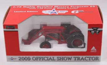 SpecCast 1/16th scale No. SCT 346 Massey Ferguson 65 Tractor with utility loader, a National Pork