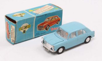 Spot On Models by Triang No. 262 Morris 1100, light blue body, with a white interior, and spun hubs,