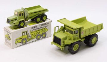 A Terex boxed earth moving construction diecast group to include an NZG 1/40 scale No. 163 Terex