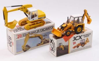 A collection of NZG, JCB promotional issue diecasts both 1/35 scale, to include an NZG 286 JCB 820