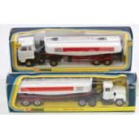 Corgi Major Toys boxed Petrol Tanker group, 2 examples comprising No. 1151 Mack Tank Truck, white