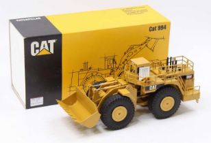 A NZG 366 1/50 scale diecast model of a Caterpillar 994 wheel loader, housed in the original