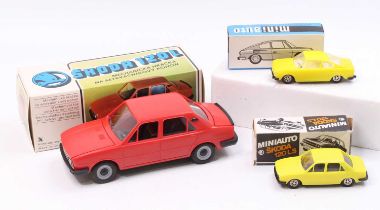 Mini Autos and Kovad boxed Skoda group of 3 comprising a Kovad 1/20th scale plastic friction drive
