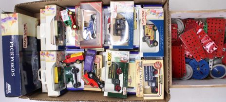 A box containing a collection of Lledo Days Gone and Oxford Diecast, together with a small amount of