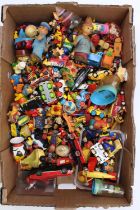 A large tray of play-worn children's TV and Film related diecasts and collectibles to include a