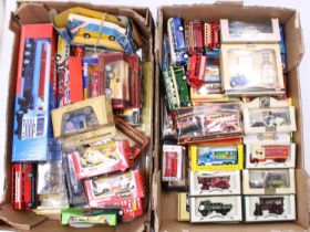 2 trays of mixed modern issue diecasts, with examples including a Corgi Toys Morris Minor
