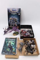 A small collection of Games Workshop Warhammer 40,000 models & figures, both painted and