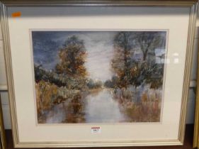Peter Wigley - Still waters, acrylic, signed lower right, 30x40cm