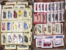 2 trays of Lledo Days Gone & Promotional diecasts, with examples including various Ford Model T