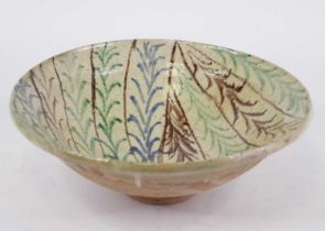 A slipware pottery bowl, dia. 37cm