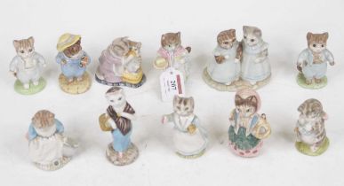 A collection of Beswick Beatrix Potter figures, to include Tom Kitten and butterfly, Tom Kitten