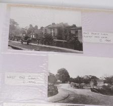 An album of reproduction postcards, mainly being views of Barnsbury Hampstead and reproduction