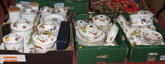 An extensive collection of Royal Worcester oven-to-table wares in the Evesham pattern, to include