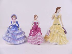 A Royal Doulton Pretty Ladies figure 'Jessica', height 22cm, together with two others being 'Sweet