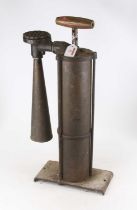 An early 20th century brass Swedish Tyfon patent foghorn, height 56cm This is not working. The