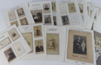 A collection of late Victorian and early 20th century mainly carte de visites by Bury St Edmunds