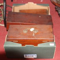 A collection of assorted 19th century and later boxes for scientific instruments to include