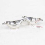 A pair of George V silver double-ended pap boats, 3.1oz