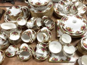 An extensive collection of Royal Albert Old Country Roses tea and dinner wares, to include