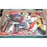 A box of diecast model vehicles, to include Welly and Matchbox