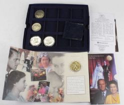 A collection coinage to include Elizabeth II Gibraltar 2008 crown, issued by the Westminster Mint,