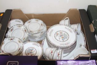 A Wedgwood bone china part dinner service in the Kutani Crane pattern, together with one other Royal