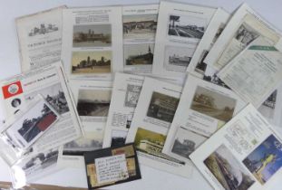 A collection of Bury St Edmunds and surrounding railway interest photographic and printed