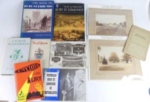 Bury St Edmunds related books and ephemera, comprising E.J. Atkinson - A School Remembered, an