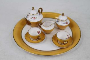 A Cavershall porcelain miniature tete-a-tete service Appears in good condition. Free from cracks,