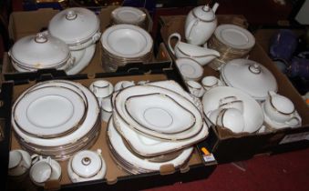 An extensive collection of Wedgwood Cavendish pattern table ware to include tureens, meat plates,