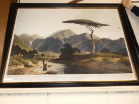 After Thomas & William Daniell - Near Atoor, in the Dindigul District, reproduction colour print, 76