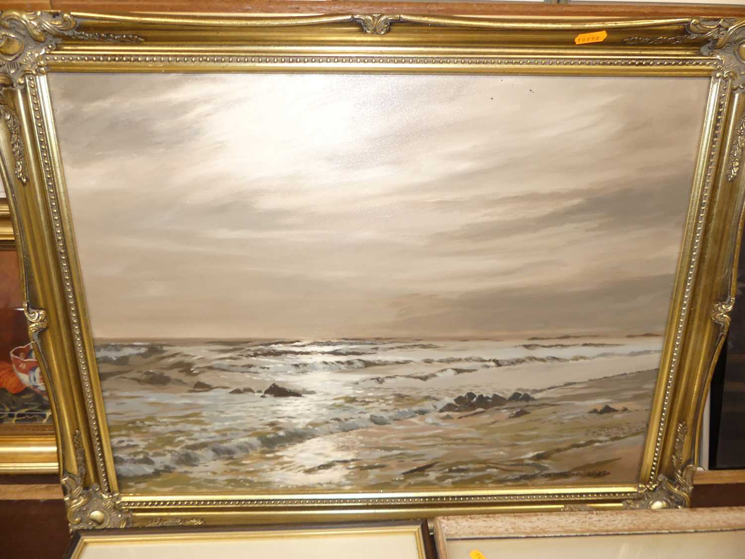 Assorted pictures and prints to include Bernard P. Lawlor - Seascape oil on canvas etc - Image 2 of 9