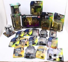 A collection of modern release boxed Star Wars figures to include a Kenner The Power of the Force