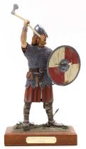 A kit built and painted possibly by JH Jepson, standing figure of a Saxon Housecarles 1066