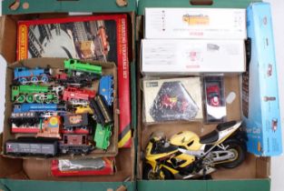 2 trays of mixed toys to include a boxed Hornby Railways OO Gauge LNER J.83 Class Tank Locomotive,