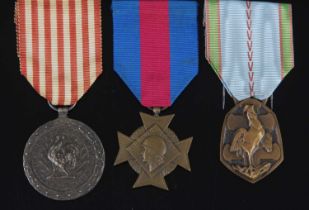 A French 1943-1944 Italian Campaign medal (Médaille commémorative de la campagne d'Italie 1943-